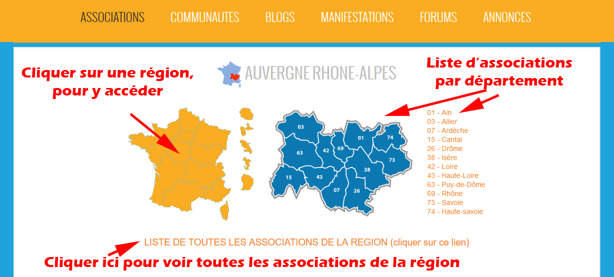 Association recherche departement